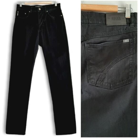 Men's BRAX Black Jeans - Picture 1 of 13